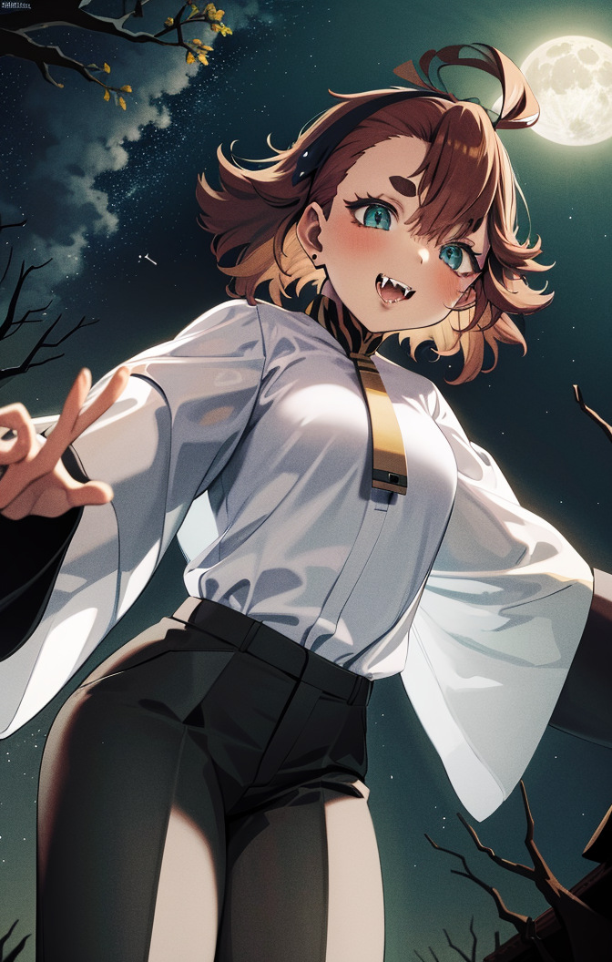 51401-2101852300-masterpiece, soft lighting, outdoors, full moon, starry sky, 1girl, suletta mercury [gundam], fangs, long sleeve shirt, slacks,.png